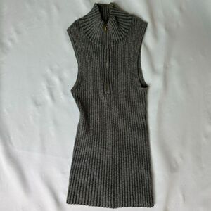 Vintage Copper Key Dark Gray Sweater Vest Top - Size: S